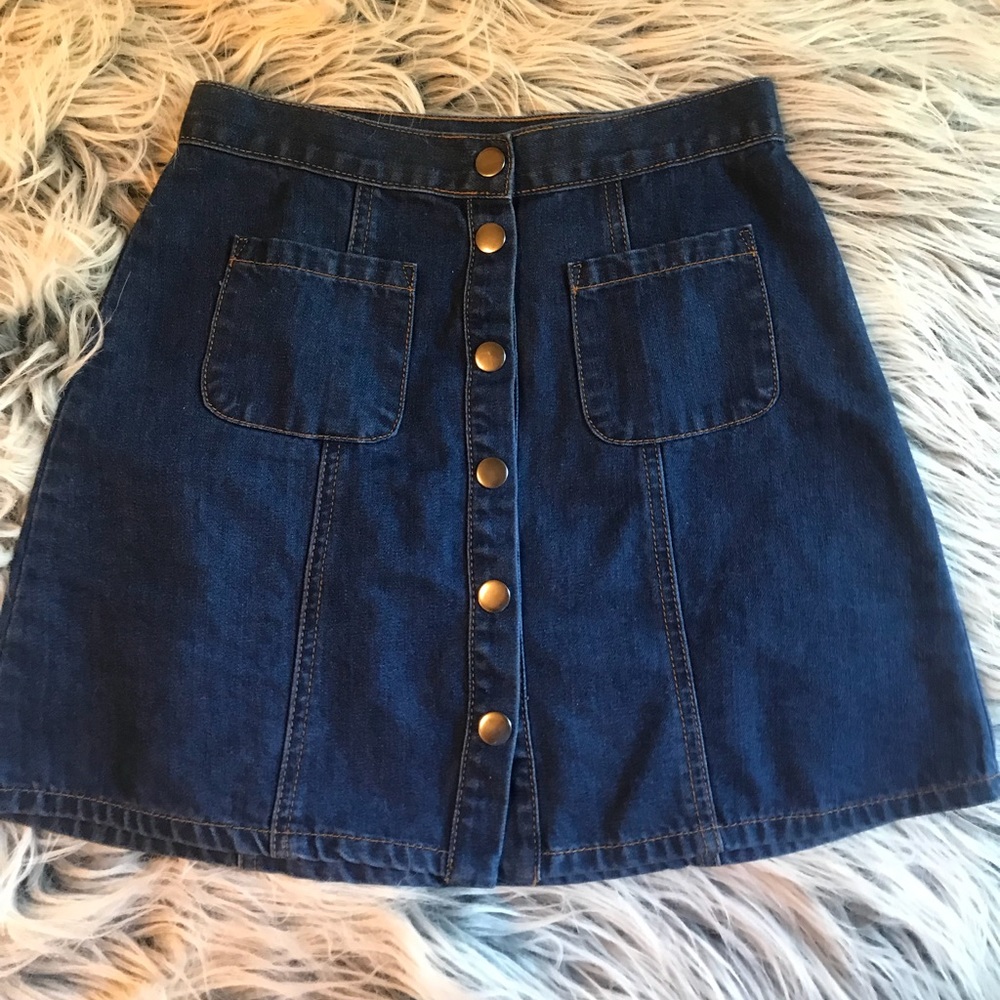 denim skirt from urban outfitters.
